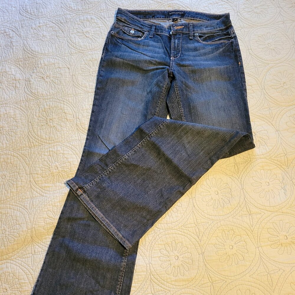 Banana Republic straight leg dark washed jeans